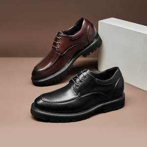 高哥内增高皮鞋新款男士商务正装鞋超轻款7.0厘米0631106ZAP
